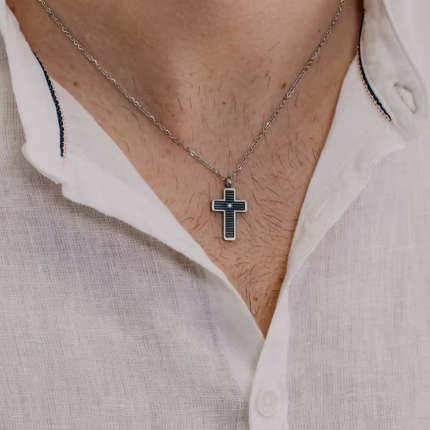 Хрест Texture Black Cross Comete Uomo | Principessa Jewellery Group