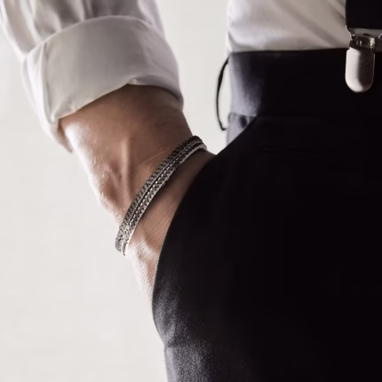 Браслет Black Tennis Comete Uomo | Principessa Jewellery Group