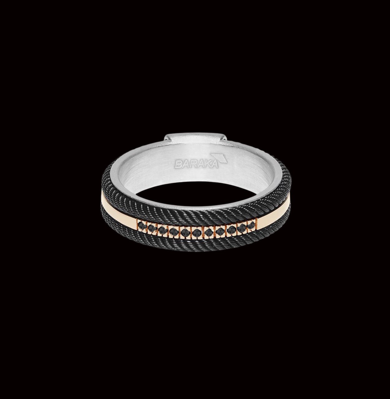 kabluchka-316l Каблучка 316L Black Baraka Uomo | Principessa Jewellery Group