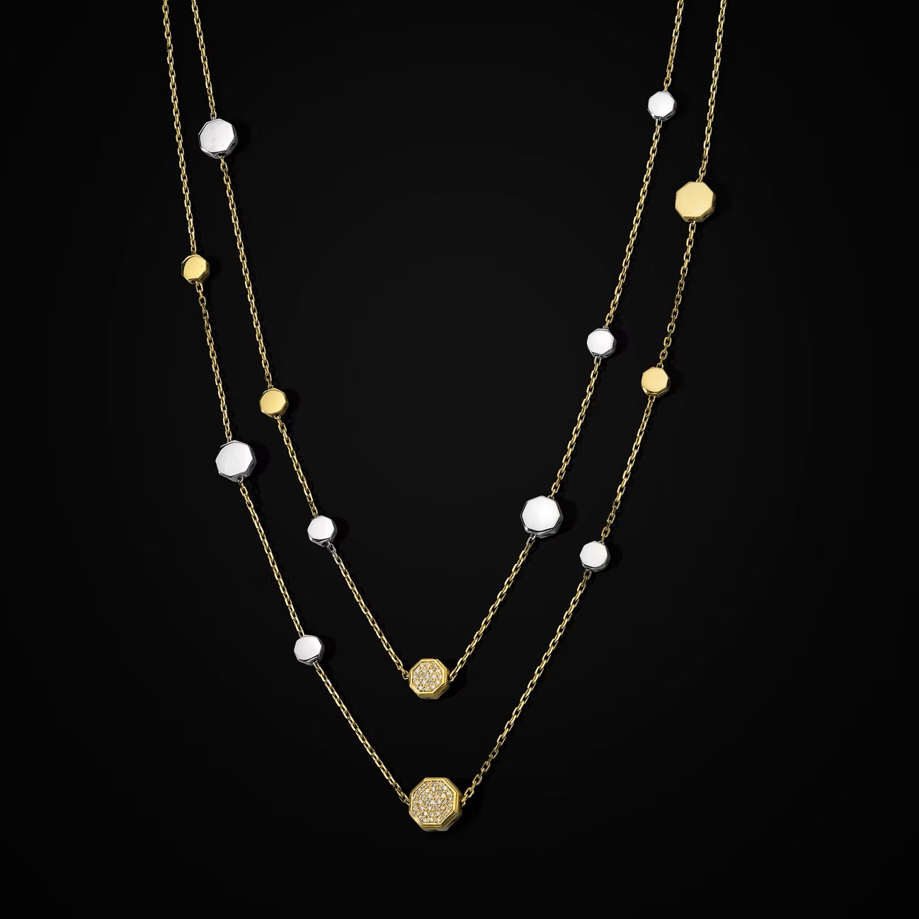 Кольє Ottagono Double1 Кольє Ottagono Double Baraka Donna | Principessa Jewellery Group